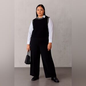 Karl Lagerfeld Black and White Women’s Sweater XL